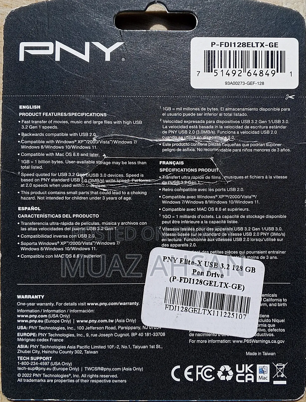 PNY X-Elite Pendrive 128GB 3.2 USB Original