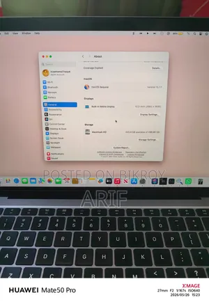 Laptop Apple MacBook Air 2020 8GB Intel Core I5 SSD 512GB