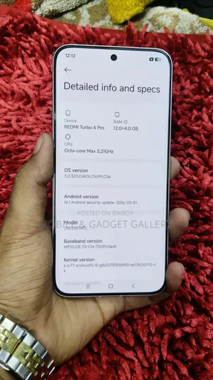 Xiaomi Redmi Turbo 4 Pro 256 GB White