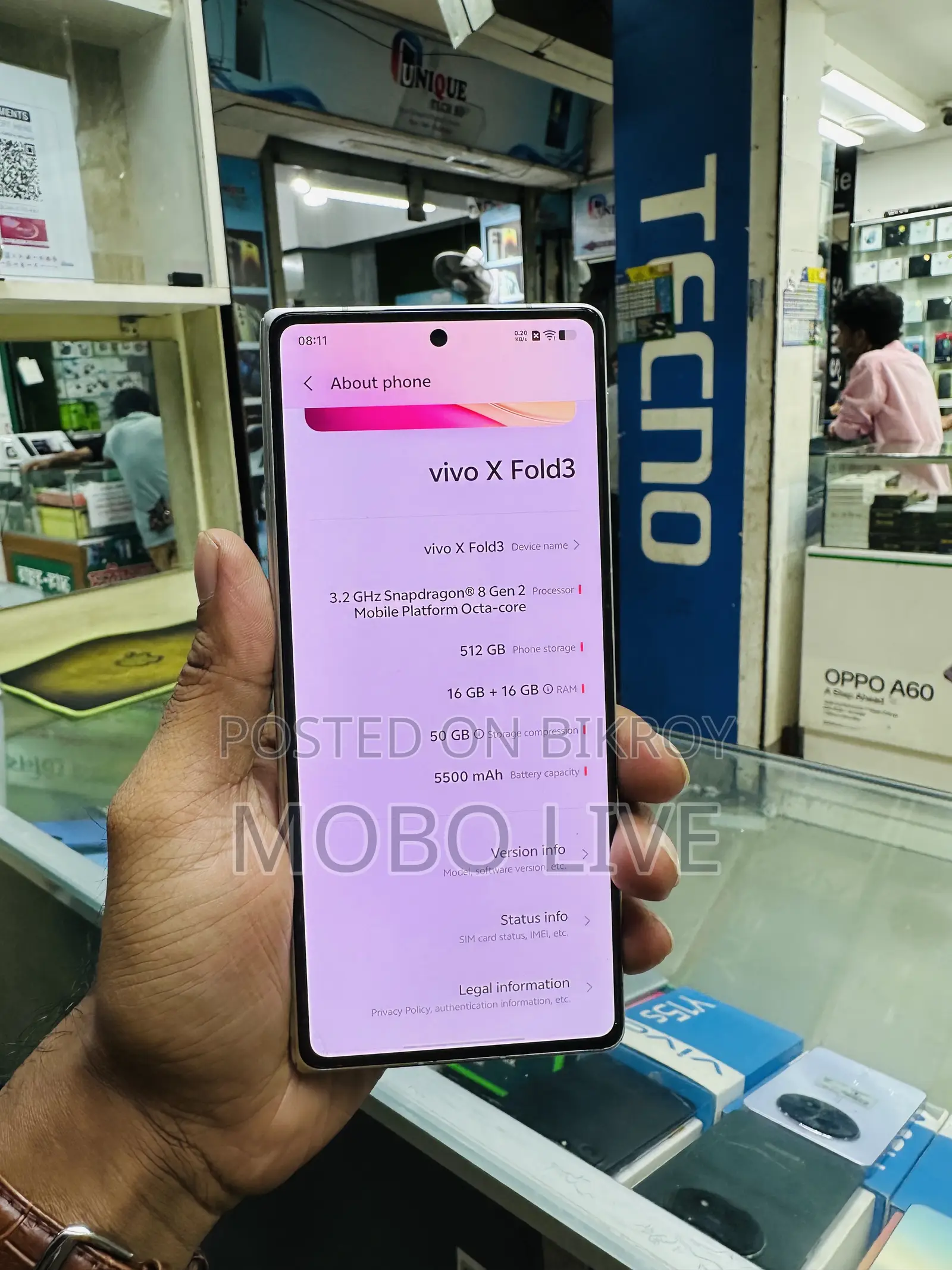 Vivo X Fold3 512 GB White