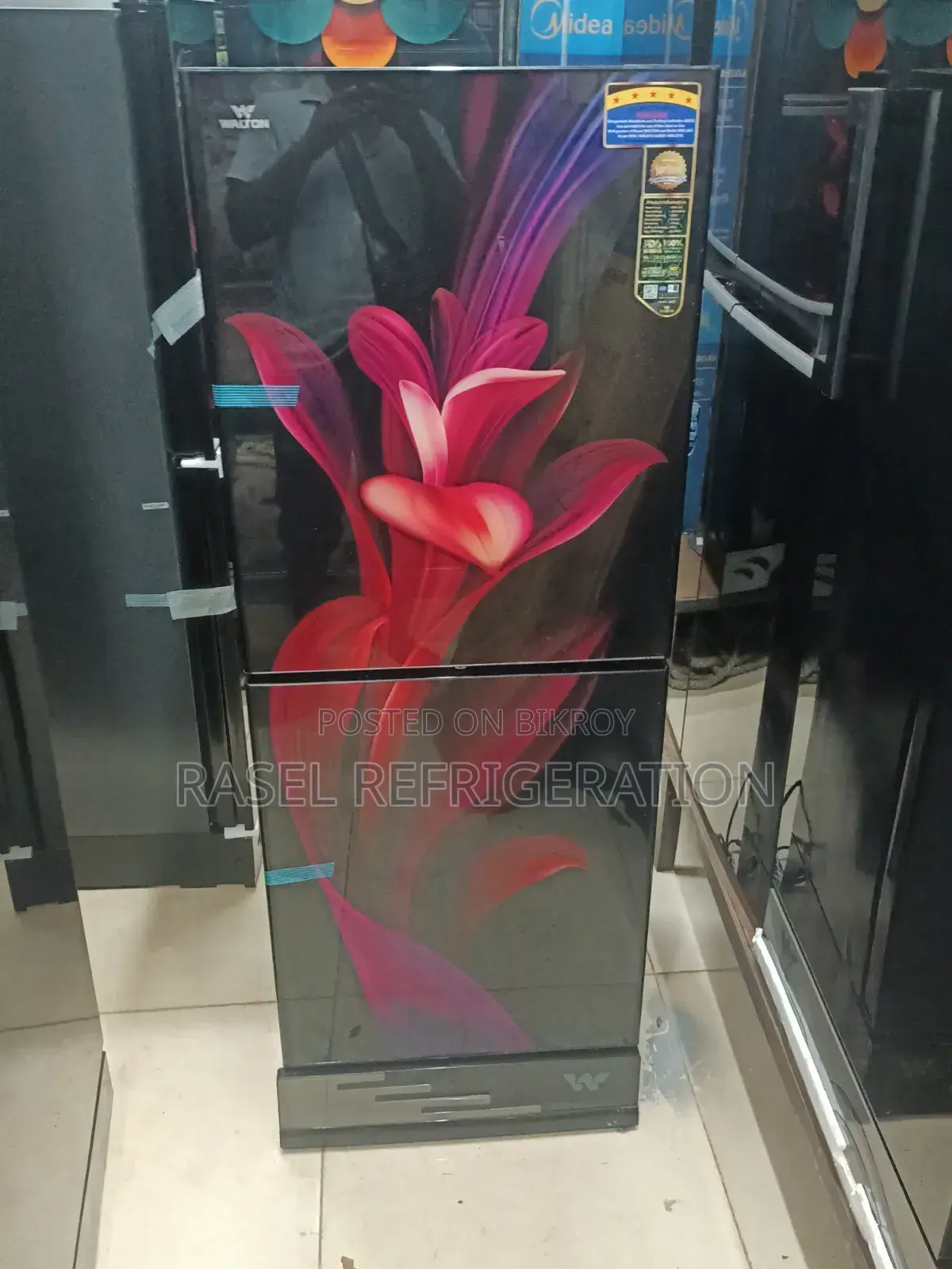 213 Liter Walton refrigerator model Wfa-2a3-Gdel at 35% discount.