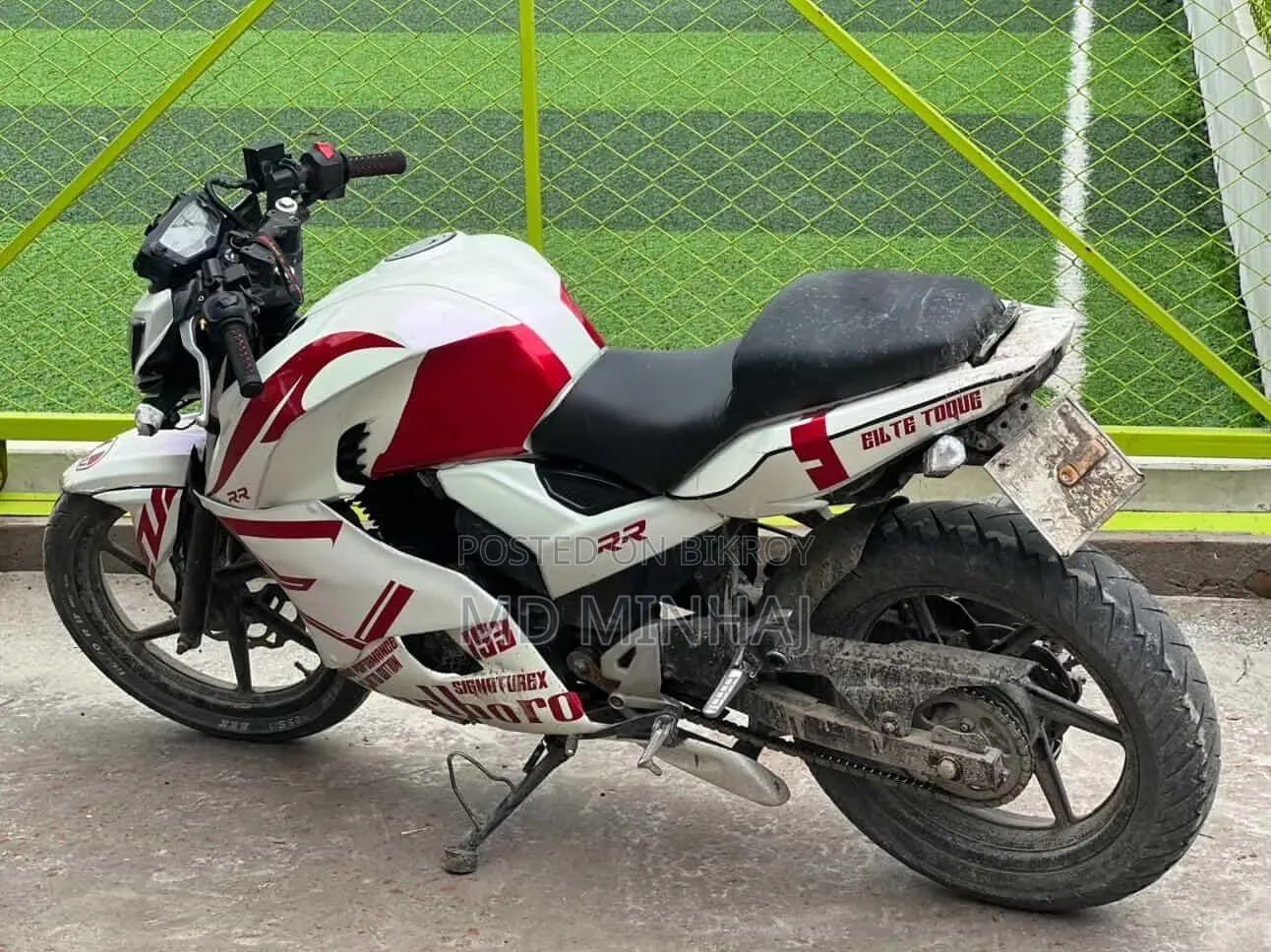 New TVS Apache 160 4V 2019 Red