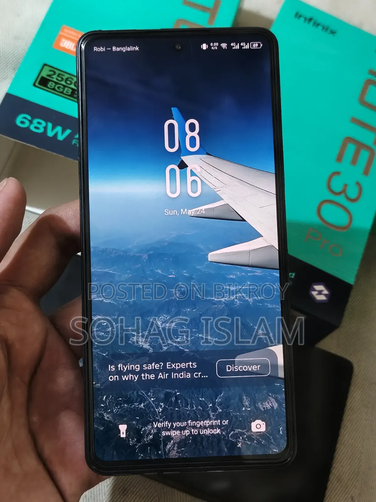 New Infinix Note 30 Pro 256 GB Black