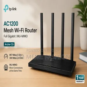 Tp-Link Archer C6 Ac1200 Mesh Wi-Fi Router 4 Antenna