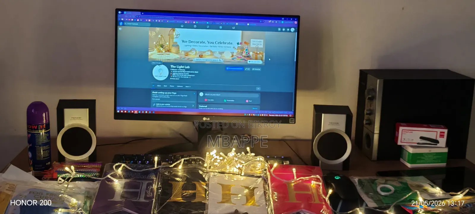 Birthday Setup