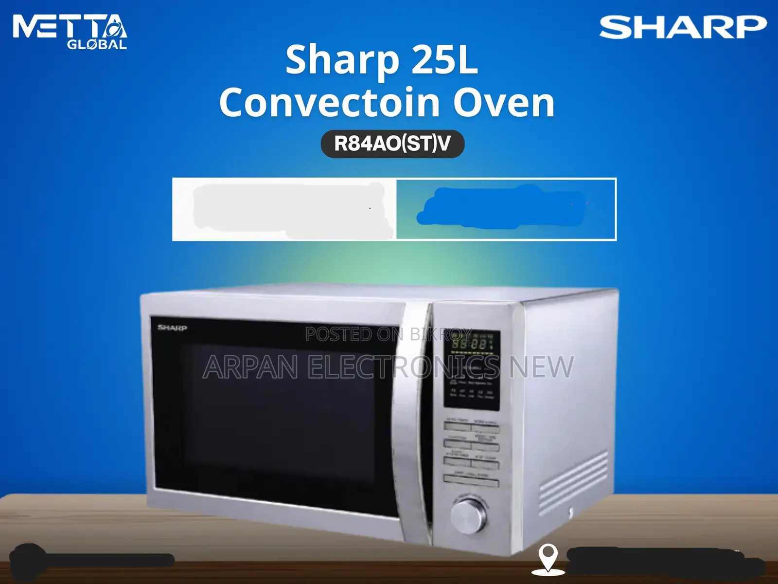 R-84a0(St)V Convection Grill Microwave Oven | 25 Liter Sharp