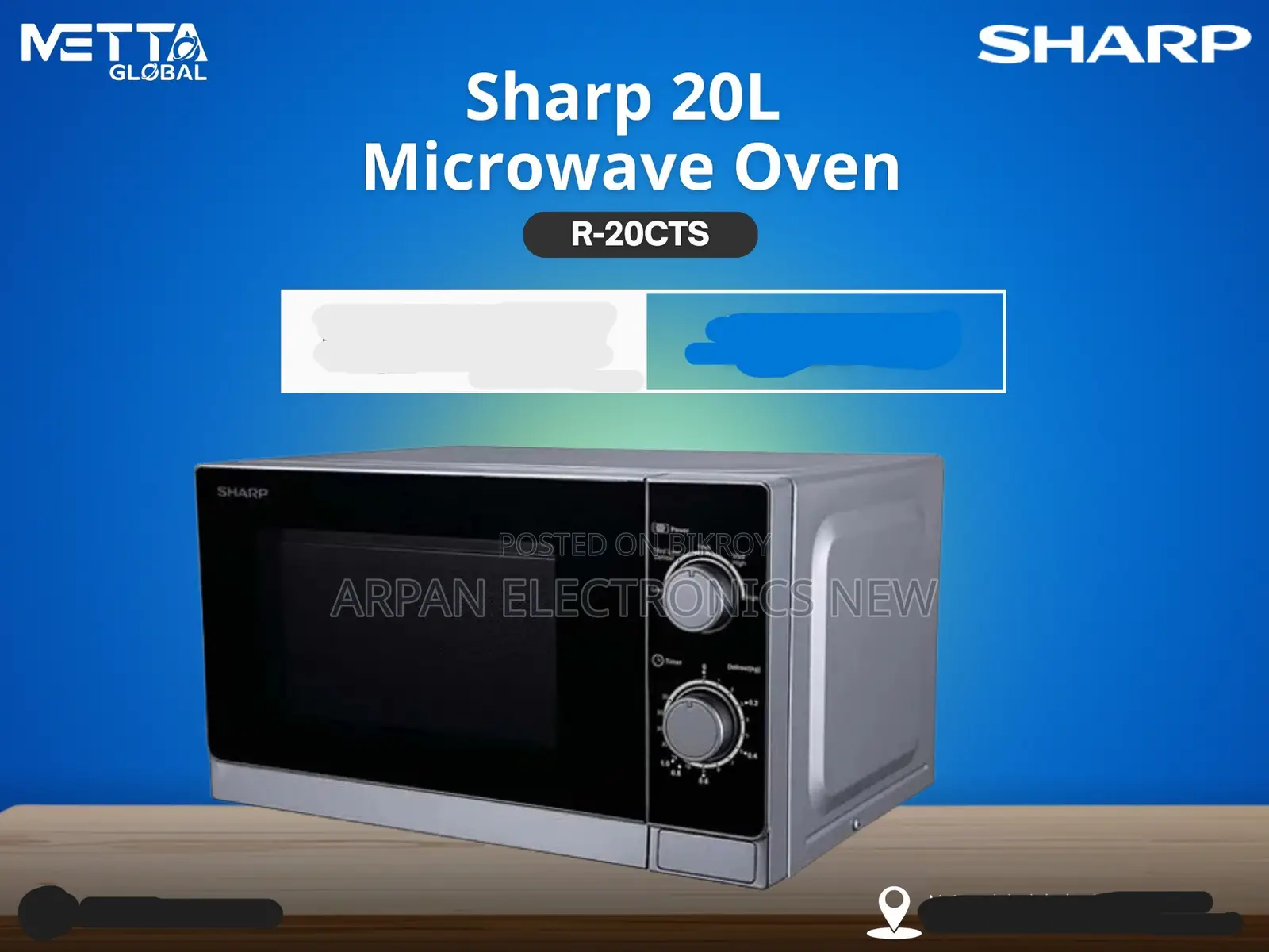 Sharp R-20ct(S) Microwave Oven 20 Liter