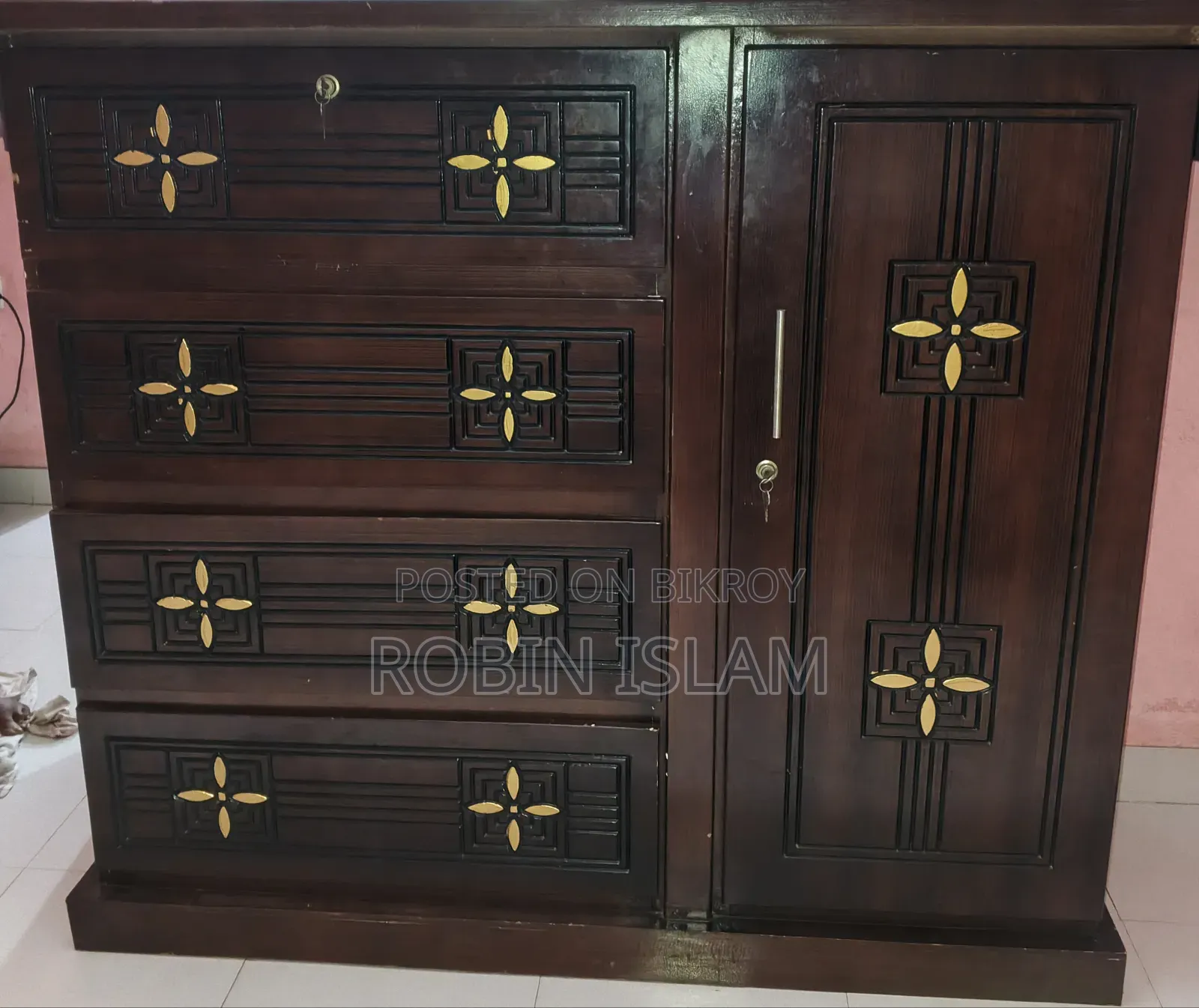 New Partex Bed and Wardrobe for Sale at Low Price