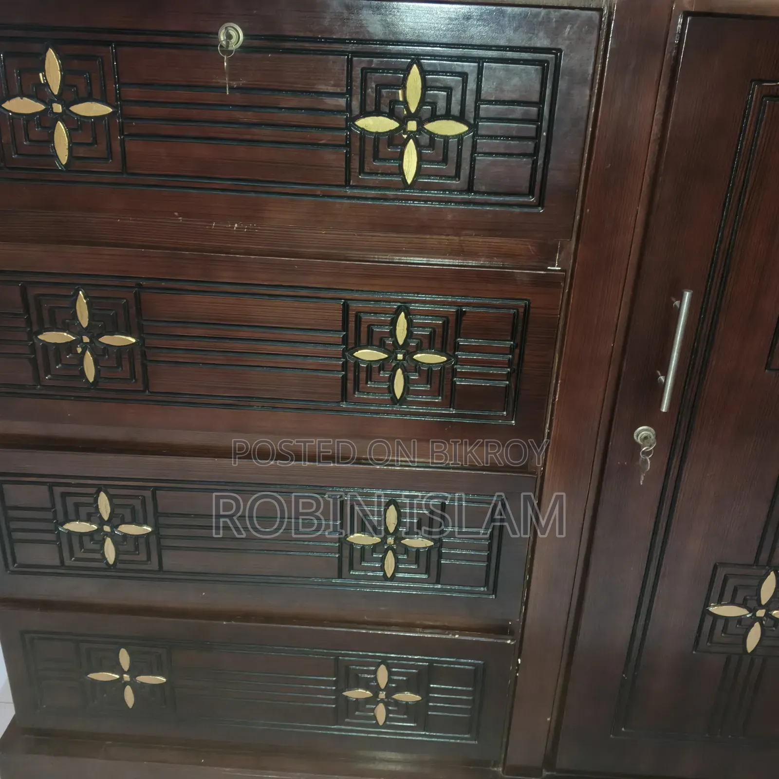 New Partex Bed and Wardrobe for Sale at Low Price