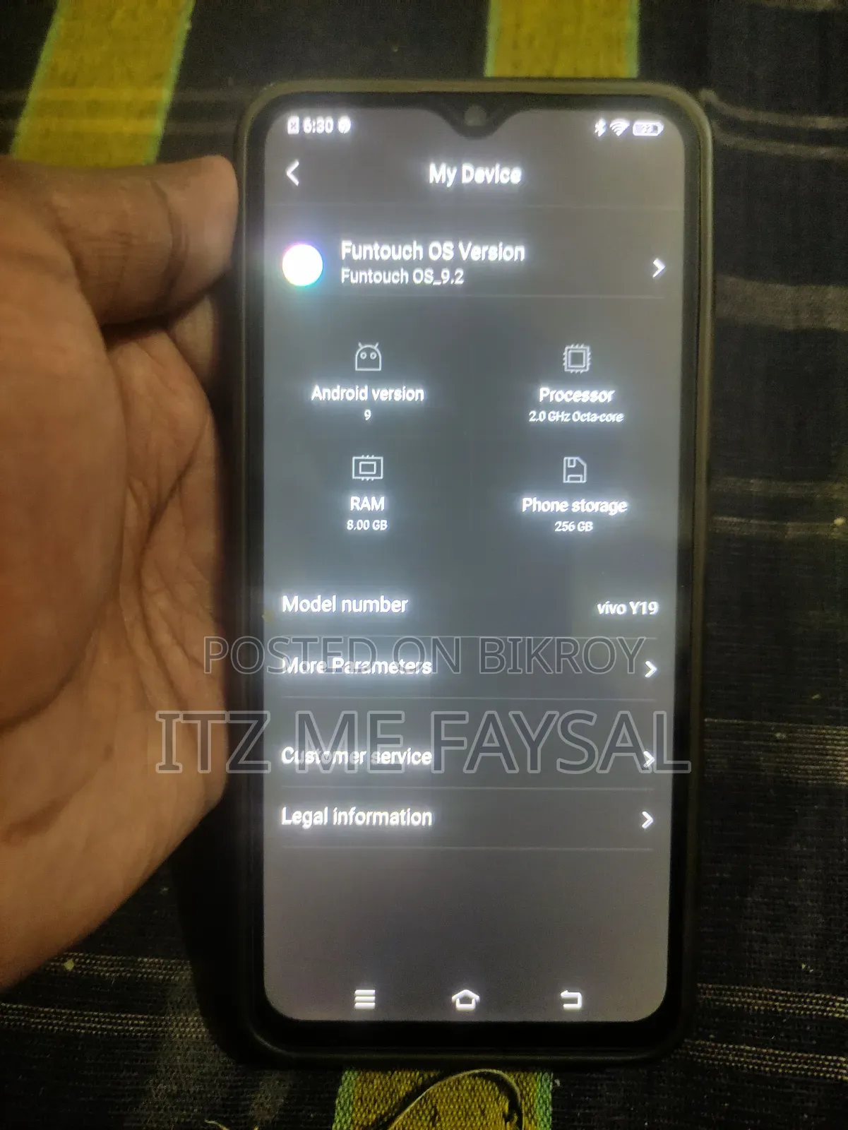 Vivo Y19s 4G 256 GB Black