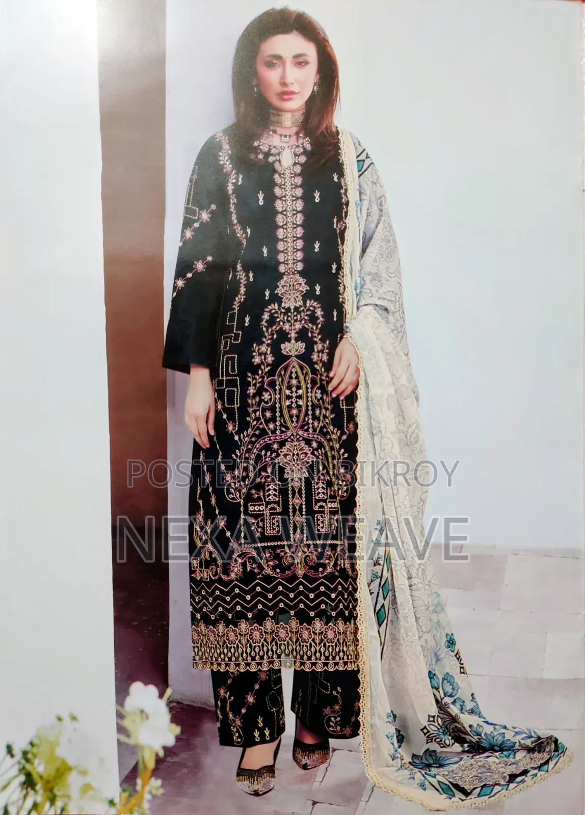 Stock Clearance Offer (Crafted Cotton Roheenaz 3 Pieces)