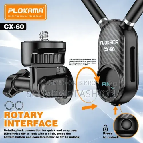 Plokama Cx-60 Phone/Camera Neck Bracket, Hands Free Filming And