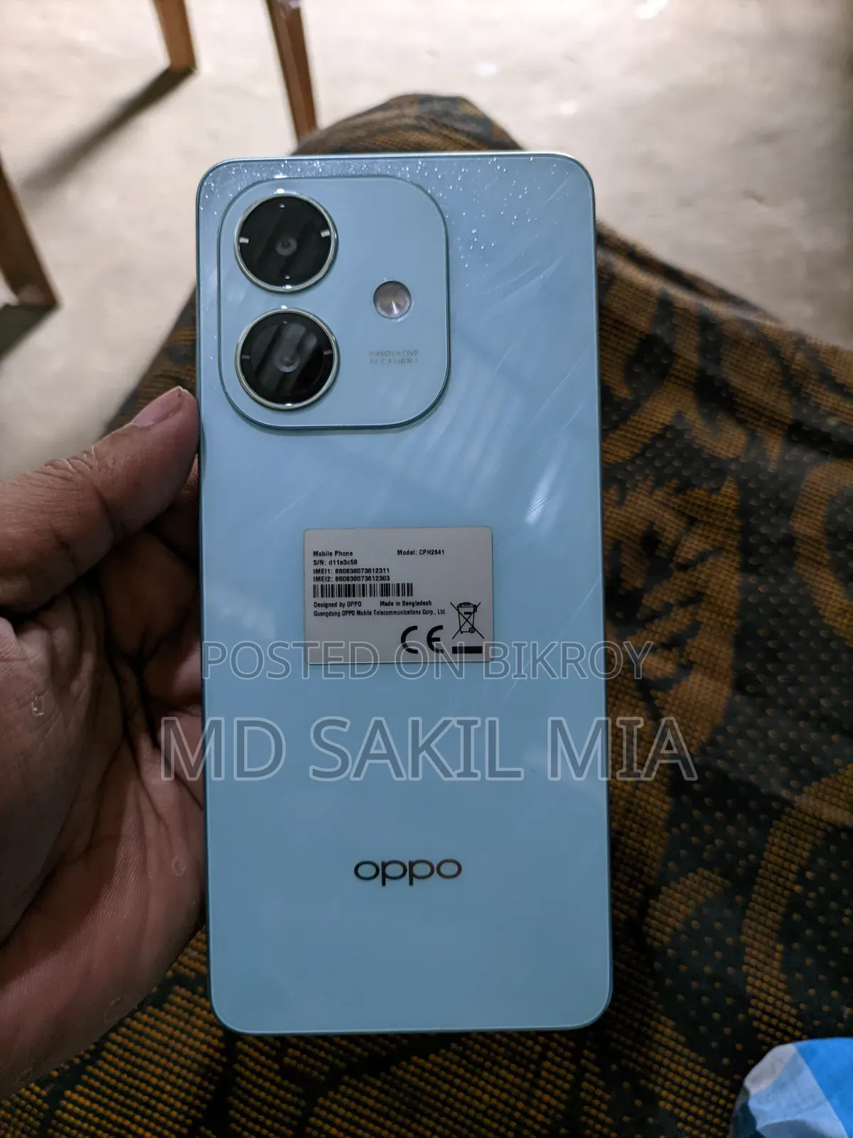 New Oppo A3X 4G 128 GB Blue
