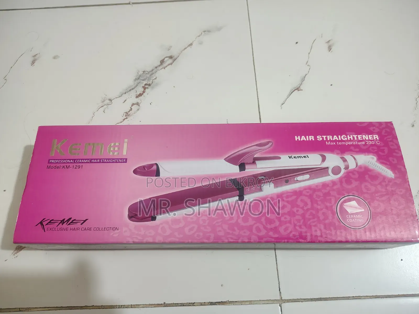 Kemei Professional Ceramic Hair Straightener for sale