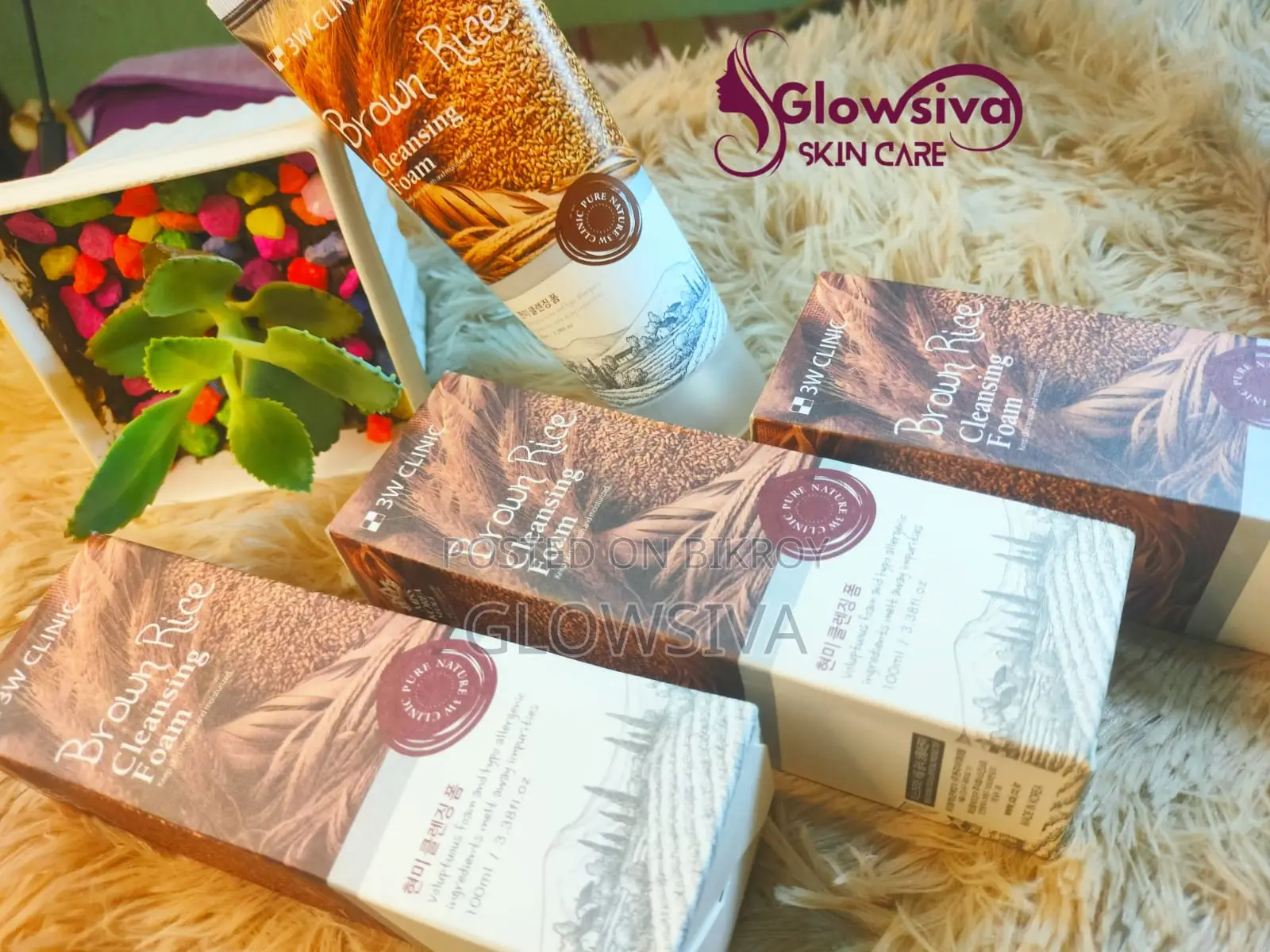 3w Clinic Brown Rice Cleansing Foam 100 Ml