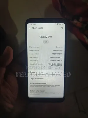 Samsung Galaxy S9 Plus 128 GB Black