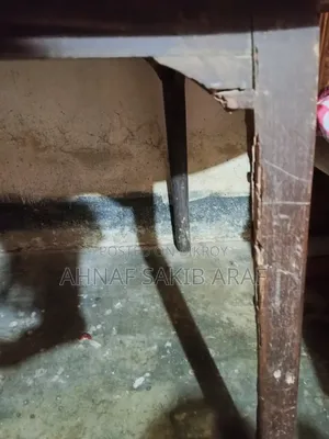 A large dining table for sale.