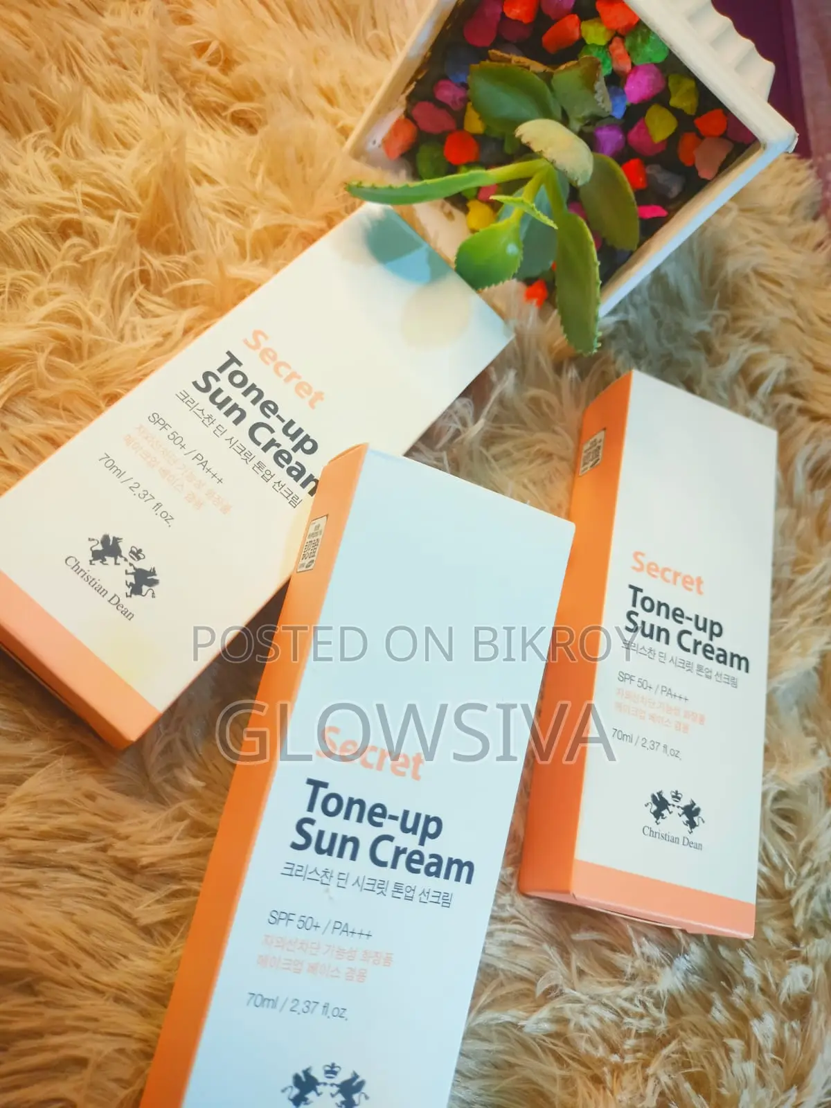 Christian Dean Secret Tone-Up Sun Cream Spf50+/Pa+++ 70ml
