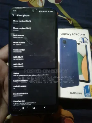 স্যামসাং গ্যালাক্সি এ০৩ কোর ৩২ জিবি ব্লু