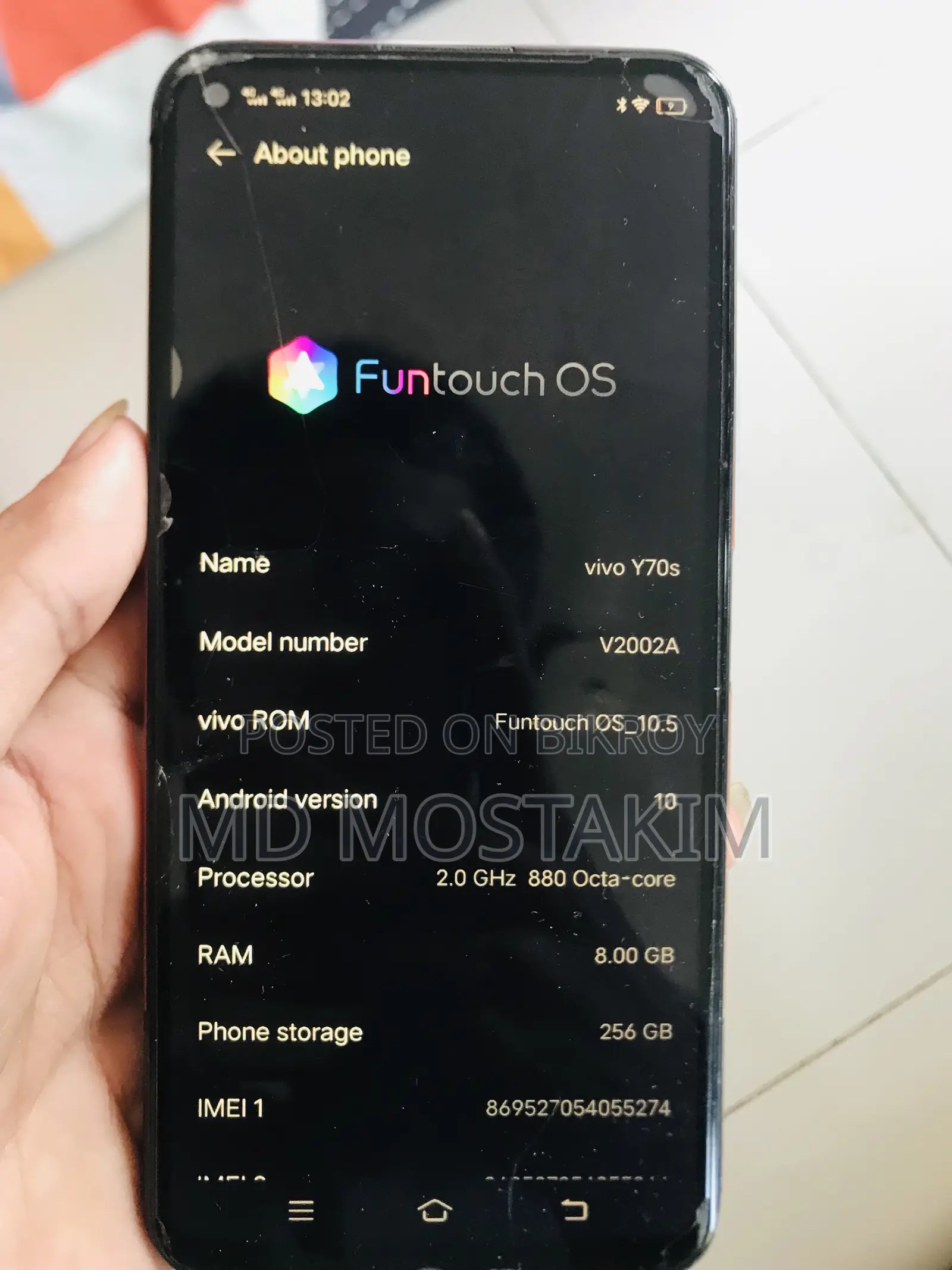 Vivo Y73s 128 GB White