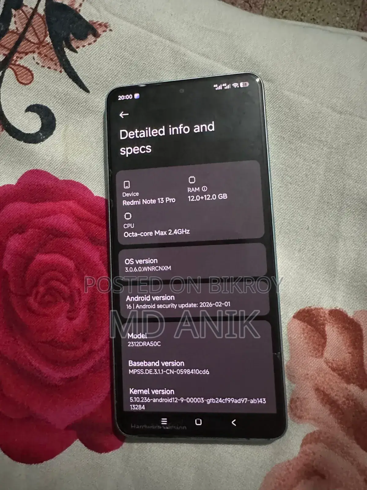 Xiaomi Redmi Note 13 Pro 5G 256 GB Blue