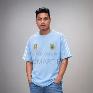 প্রিমিয়াম আর্জেন্টিনা ফ্যান এডিশন ড্রপ শোল্ডার স্কাই কালার