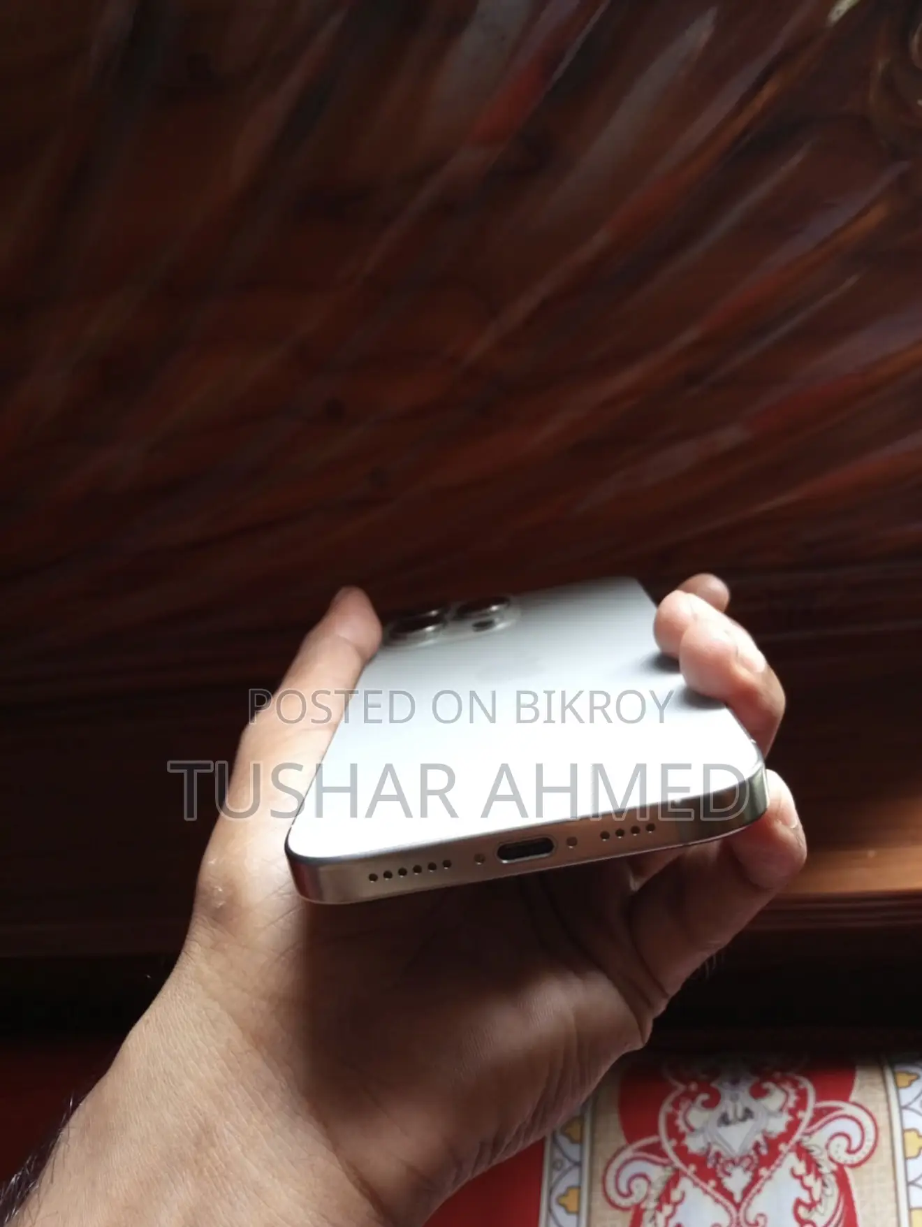 অ্যাপল আইফোন ১৬ প্রো ম্যাক্স ২৫৬ জিবি সিলভার