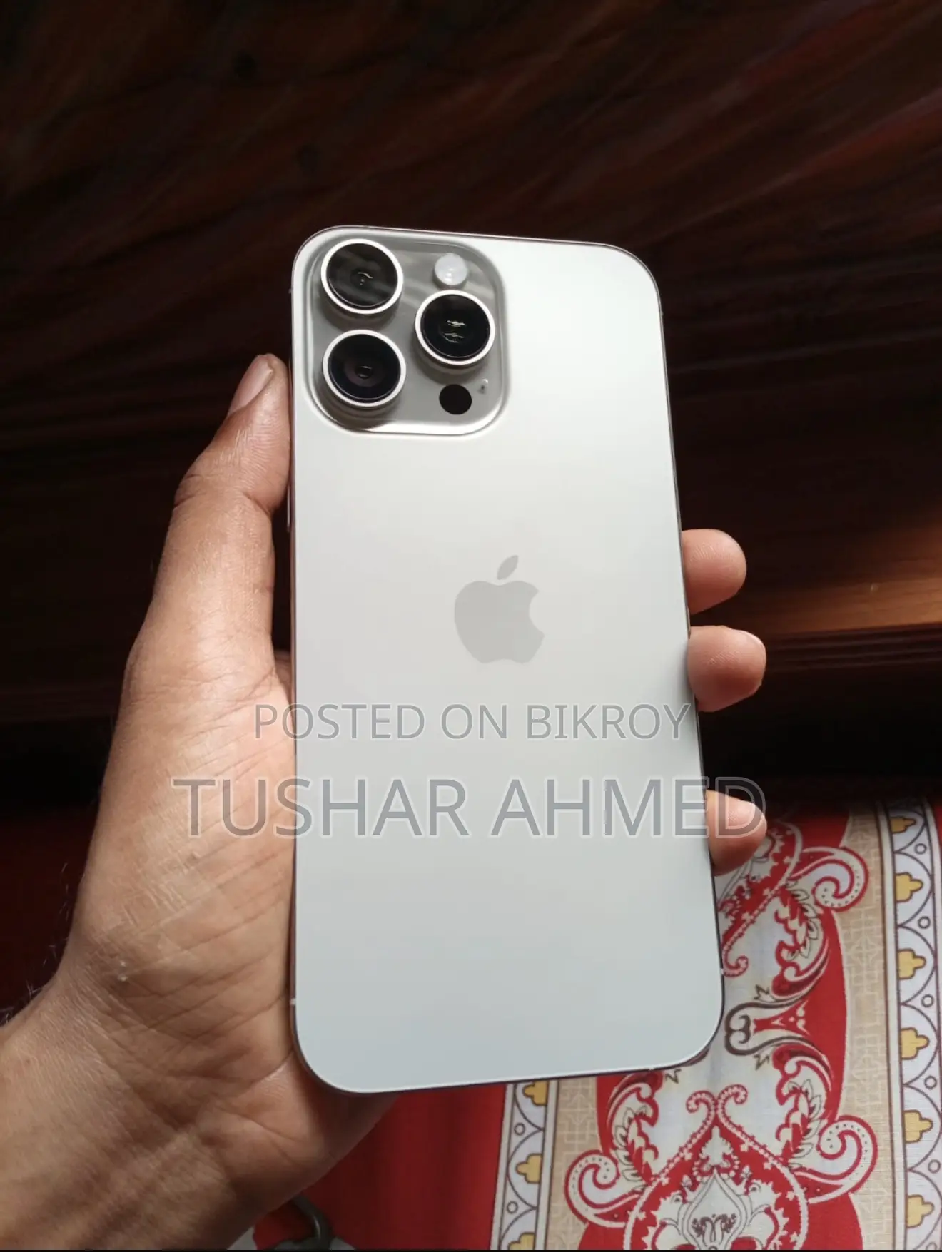 অ্যাপল আইফোন ১৬ প্রো ম্যাক্স ২৫৬ জিবি সিলভার