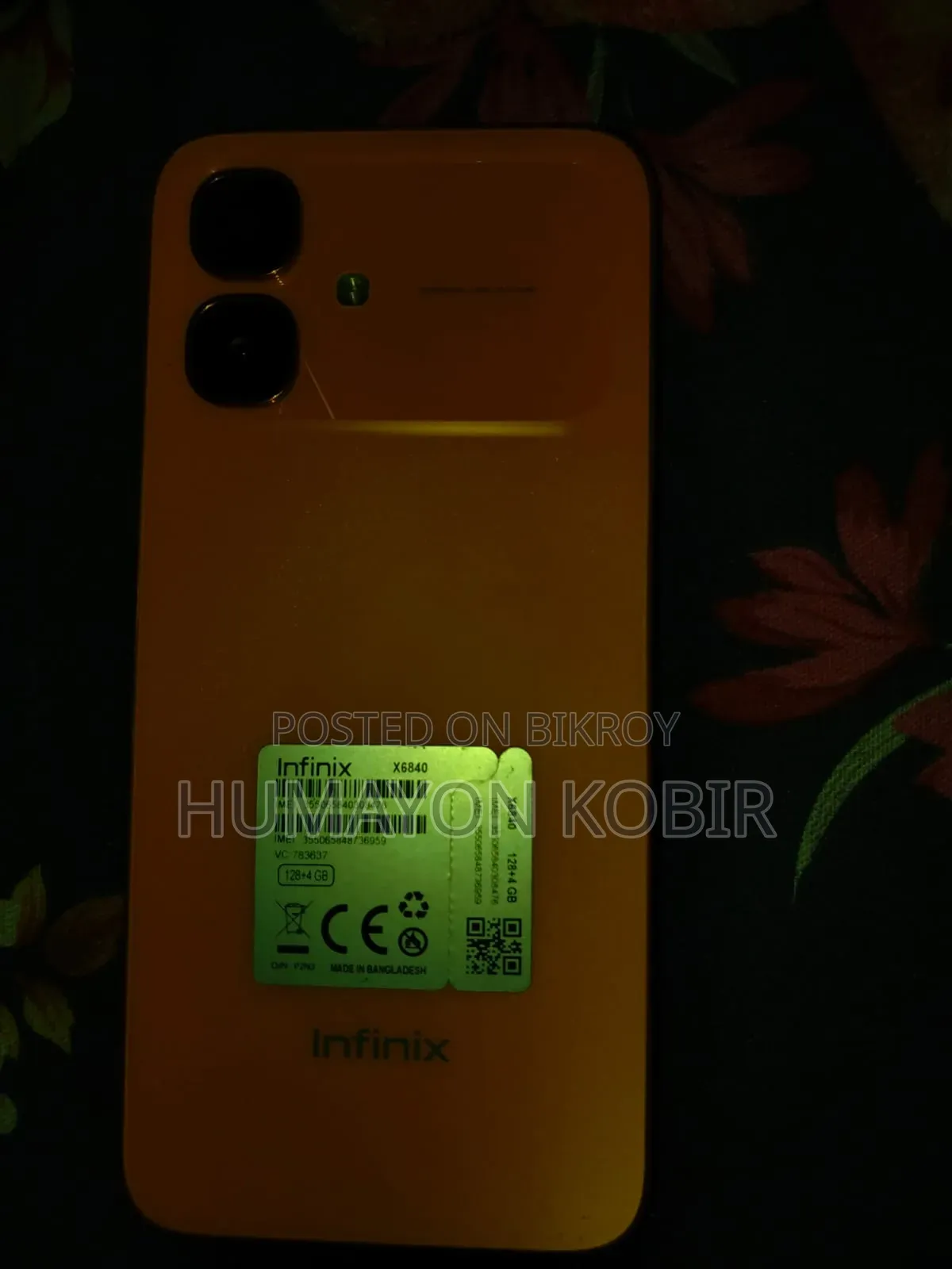 New Infinix Smart 20 128 GB Orange