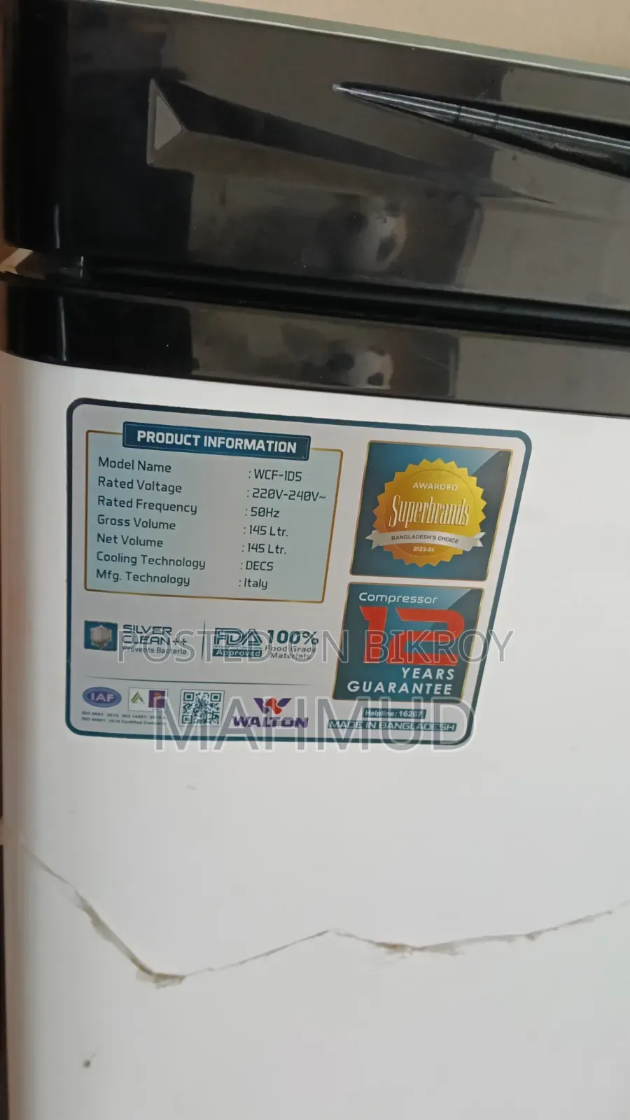 Walton Deep Freezer