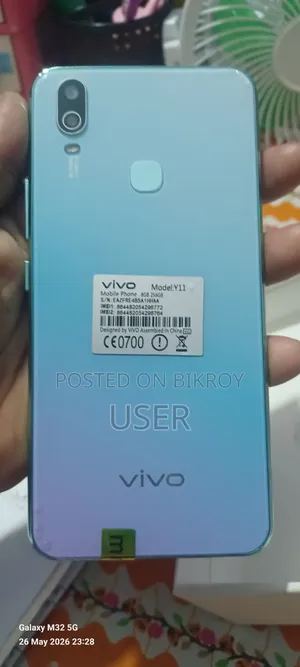 New Vivo Y11 32 GB Gray