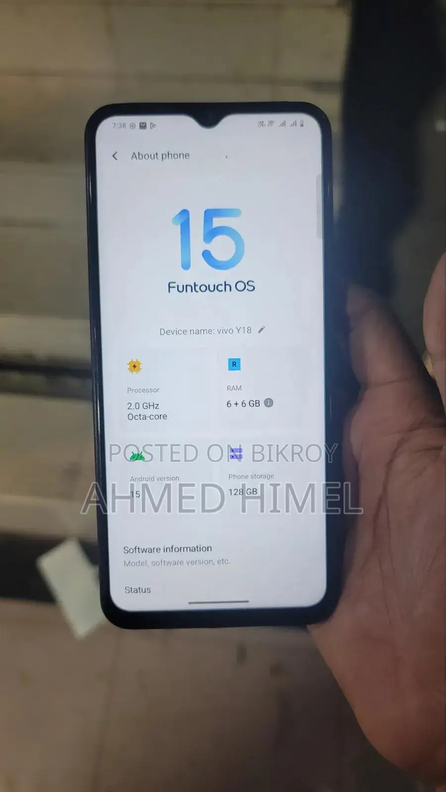 Vivo Y18 128 GB Bronze