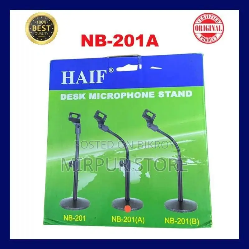 Haif Stand Mic Meja Haif Nb 201 A Desk Microphone Stand