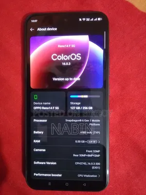 Oppo Reno14 F 256 GB Green