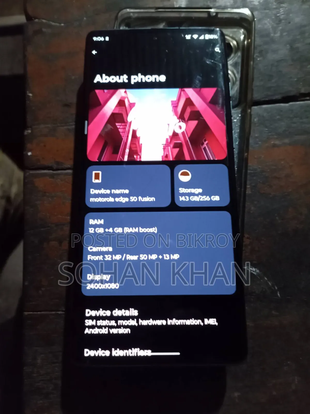 Motorola Edge 50 Fusion 256 GB Blue