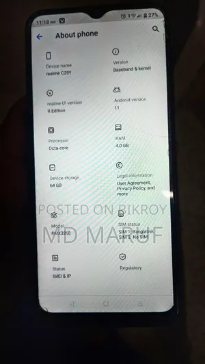 Realme C25Y 64 GB Black