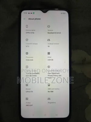 Oppo A15s 64 GB Gray