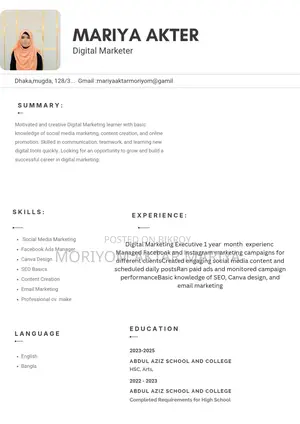 Part Time Digital Marketing Assistant