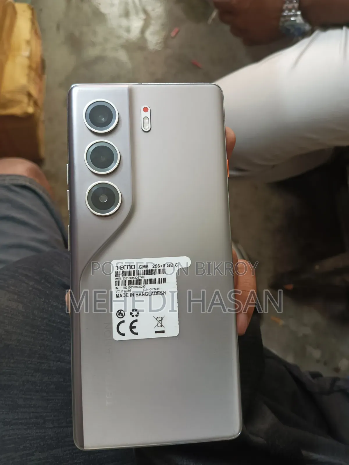 Tecno Camon 40 Pro 4G 256 GB Silver