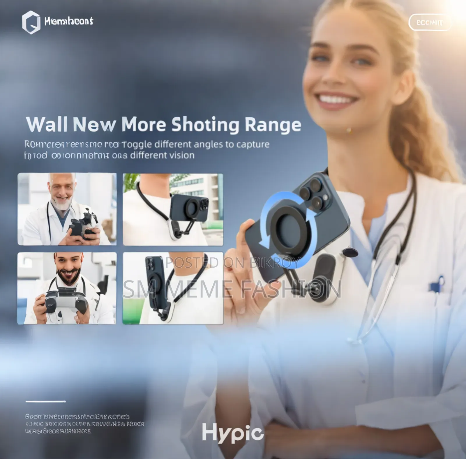 Jmary Mg-03 Magnetic Neck Holder Hands-Free Shooting With Smartphones