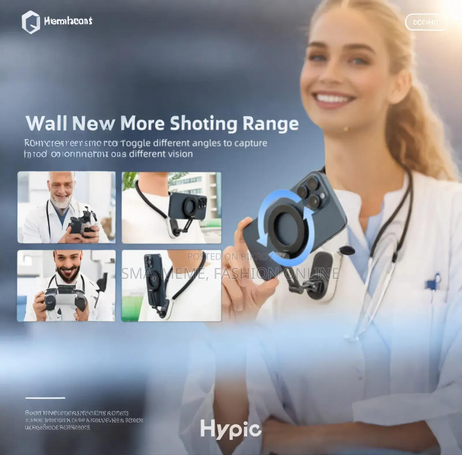 Jmary Mg-03 Magnetic Neck Holder Hands-Free Shooting With Smartphones