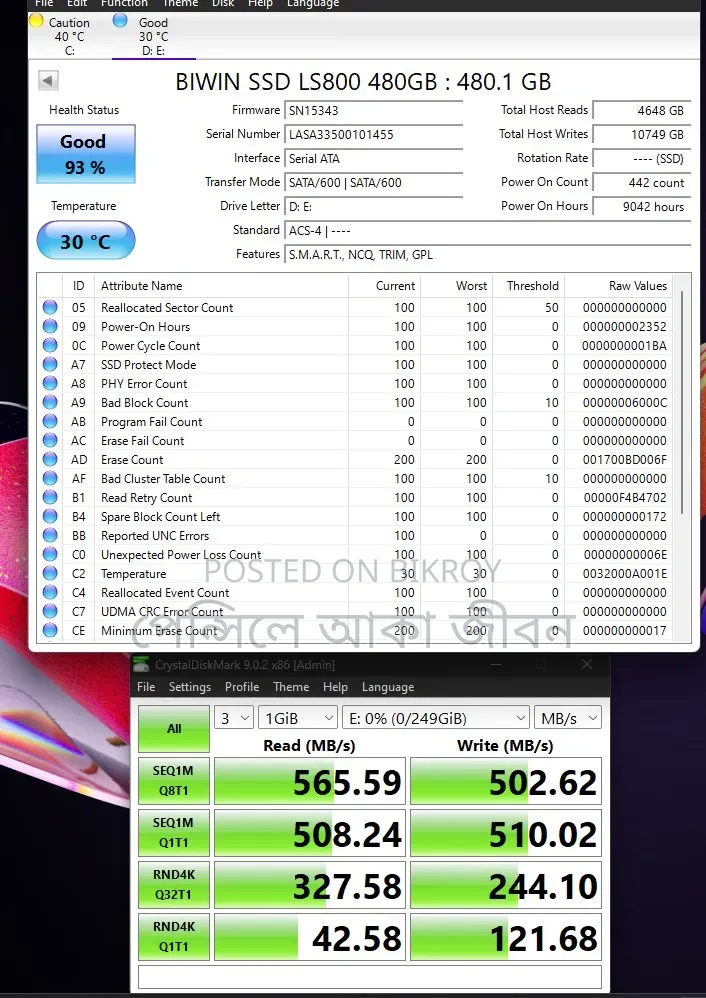 Lenovo SSD 480GB