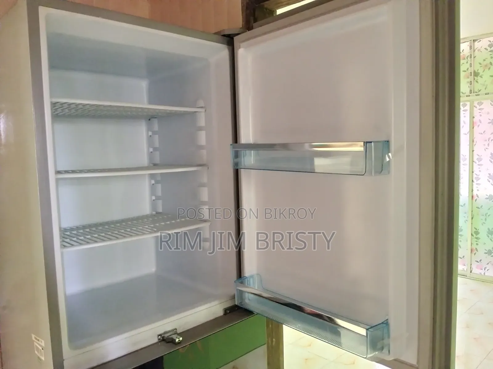 Vision Glass Door Refrigerator RE-305 Liter Pink Daisy Top Mount