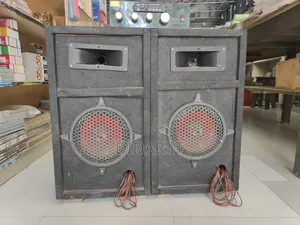Large Size Speaker and Amplifier Set with Excellent Bass and Heavy Sound!