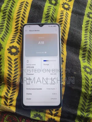 Oppo A18 128 GB Silver