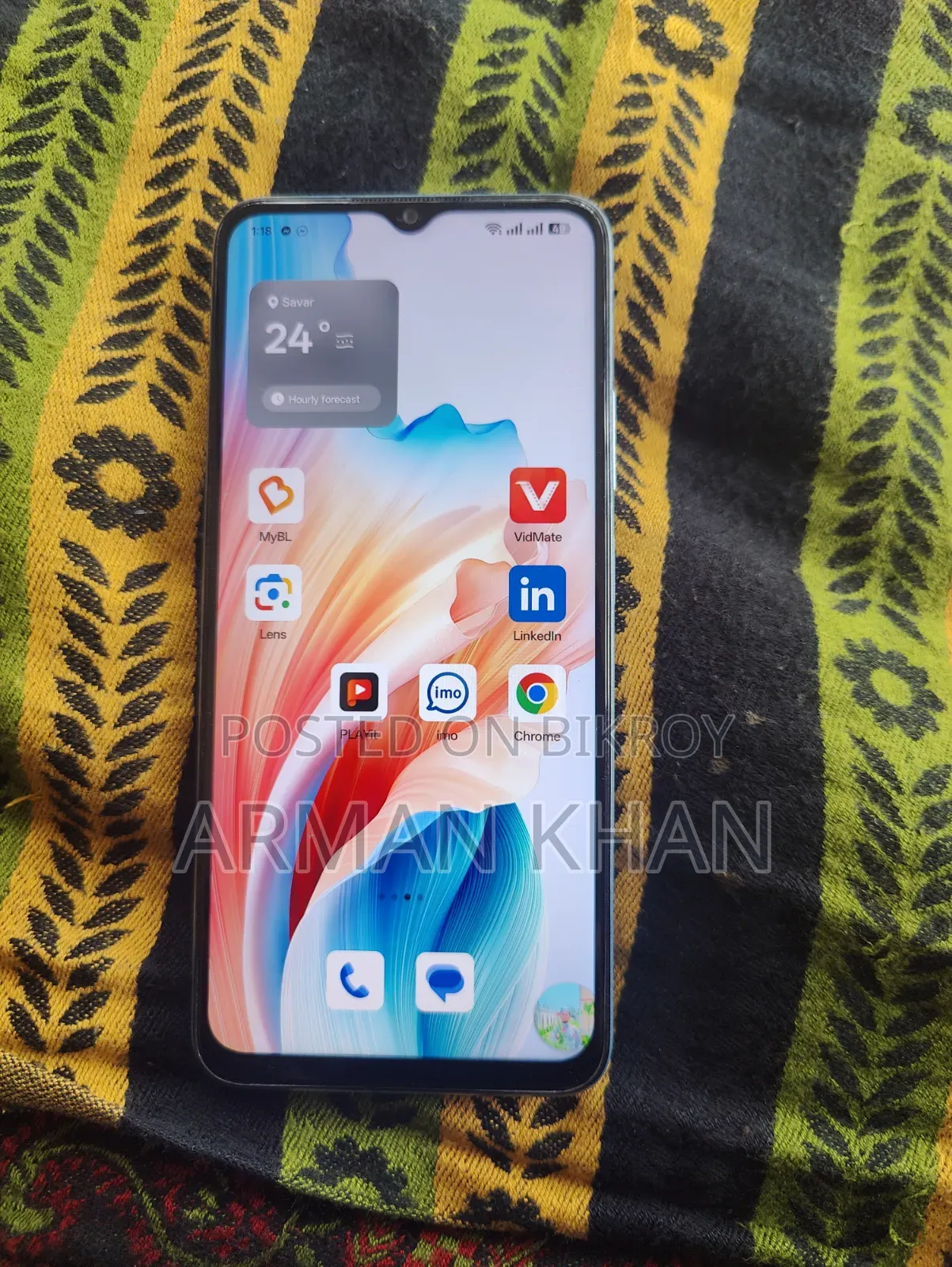 Oppo A18 128 GB Silver