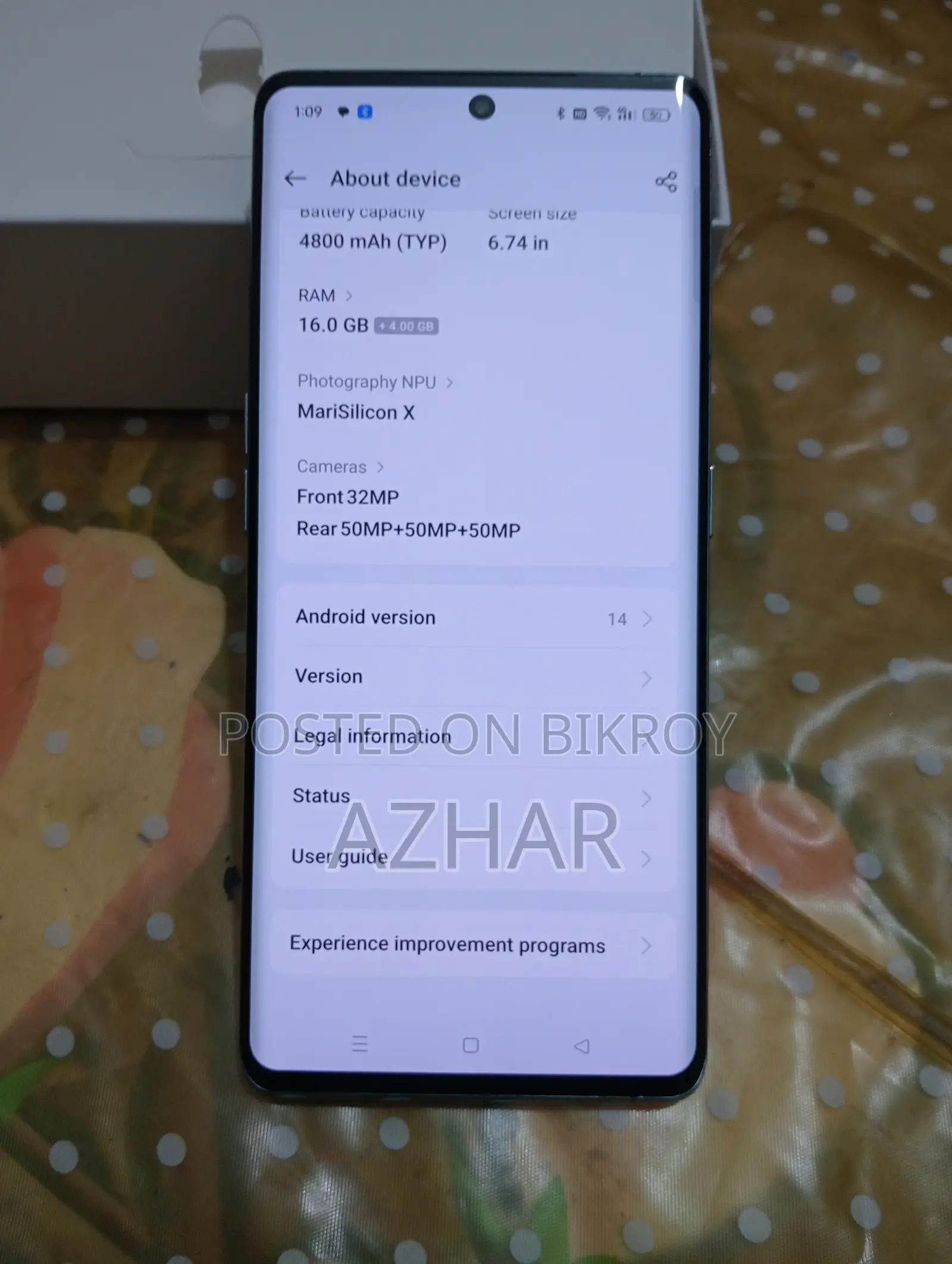 Oppo Find X6 512 GB Blue