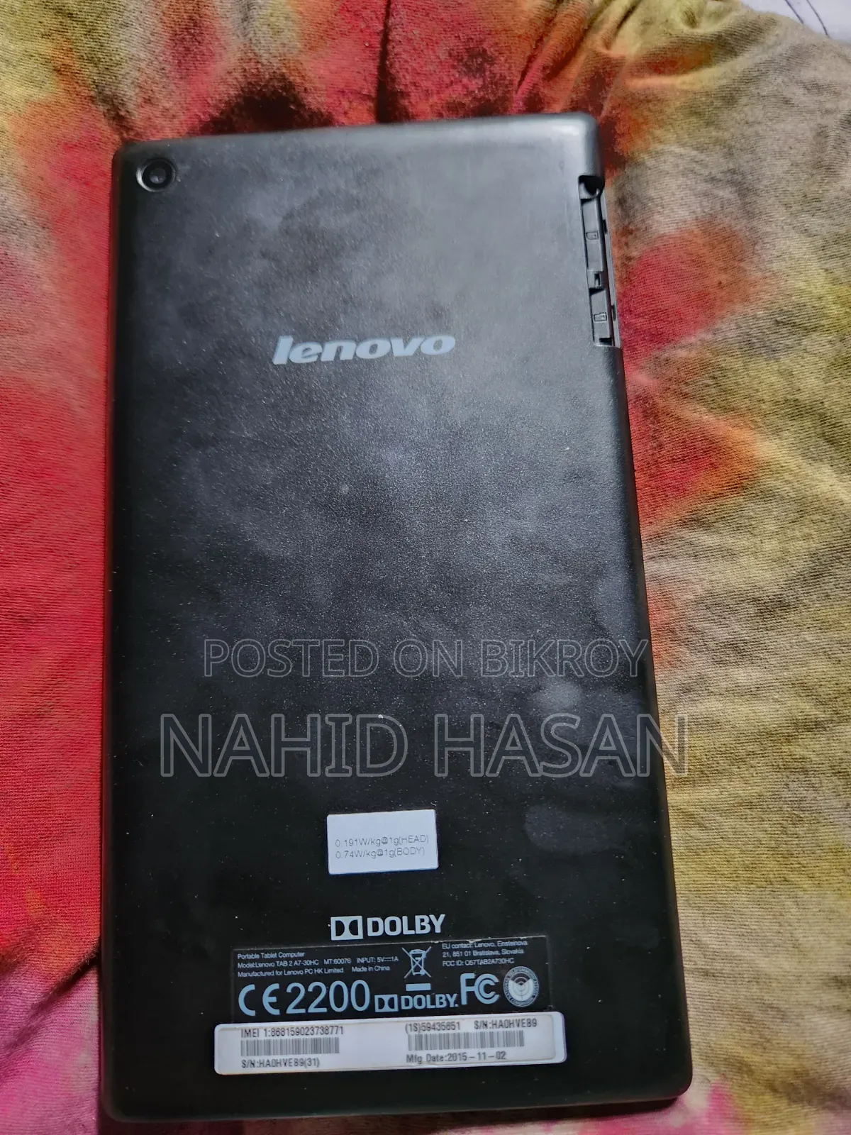 Lenovo Tab 2 A7-30 16 GB Black
