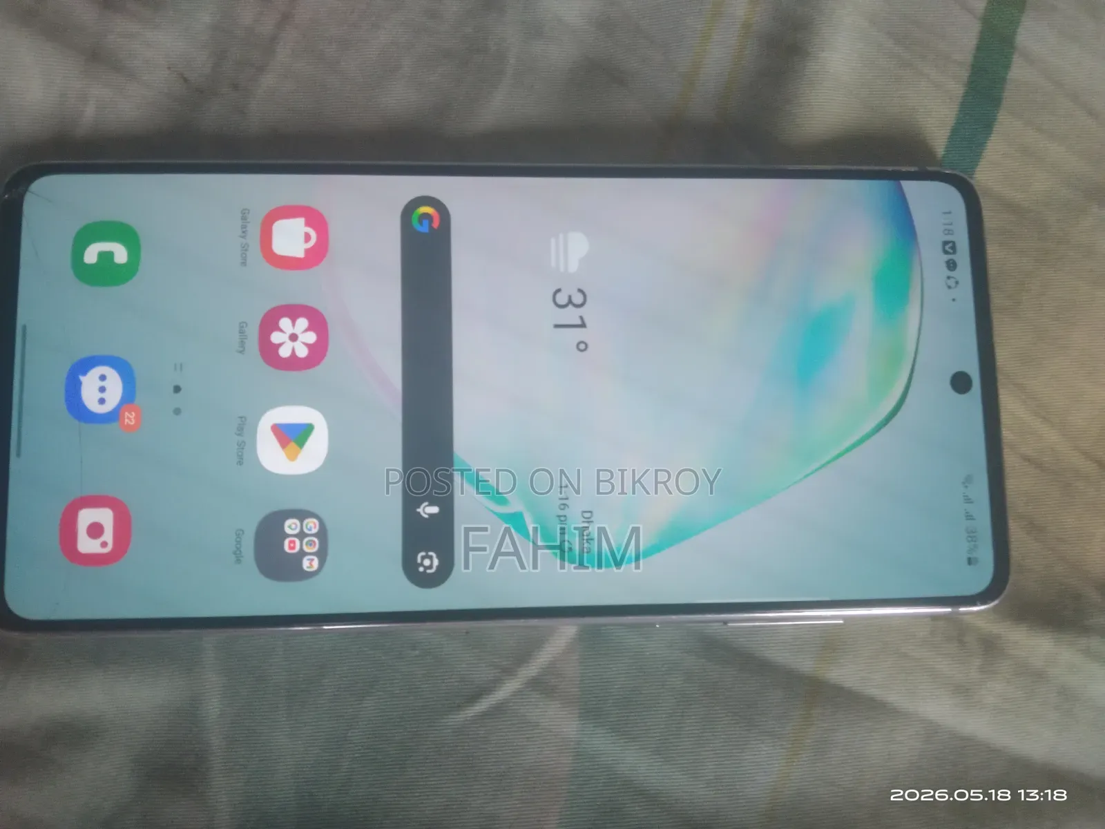 Samsung Galaxy Note 10 Lite 128 GB Silver