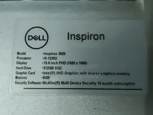 New Laptop Dell Latitude 3520 8GB Intel Core I5 SSD 512GB
